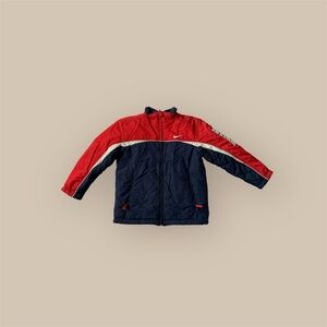 Vintage Y2K 2000 reversible kids Nike Red and Blue Jacket
